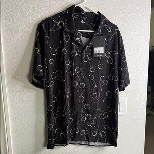 The Kooples Black and White Patterned Men's Shirt